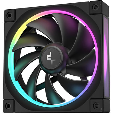 Deepcool fl12 rgb case fan (zwart, 120 x 120 x 25 mm, pwm)