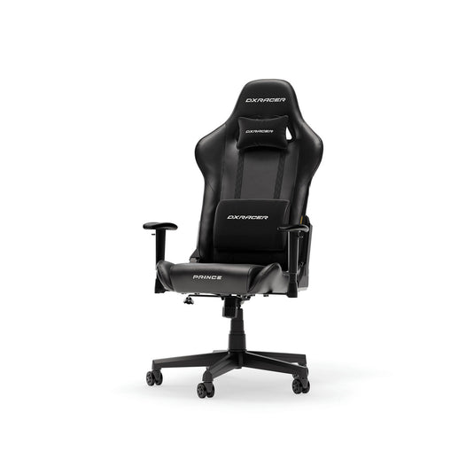 Dxracer prince l black pvc leather gamestoel (zwart)