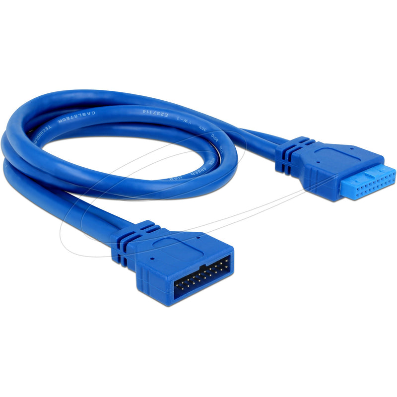 Load image into Gallery viewer, Delock verlengkabel usb 3.0 pin header (blauw)
