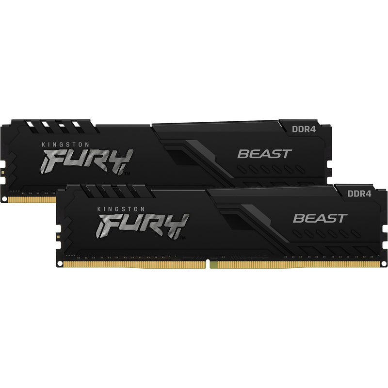 Load image into Gallery viewer, Kingston fury beast 32 gb ddr4-3200 (2x 16 gb) werkgeheugen (zwart, kf432c16bbk2 32, xmp 2.0)

