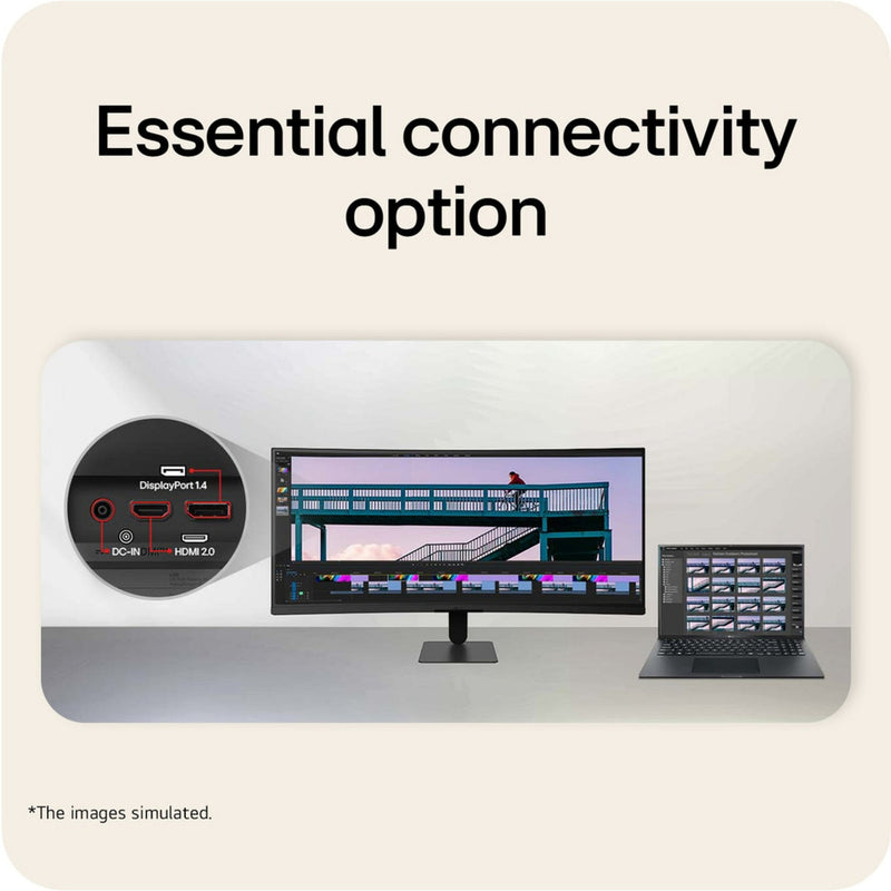 Load image into Gallery viewer, Lg ultrawide 34u601b-b 34 curved monitor (zwart, hdmi, displayport, amd freesync, 120 hz)

