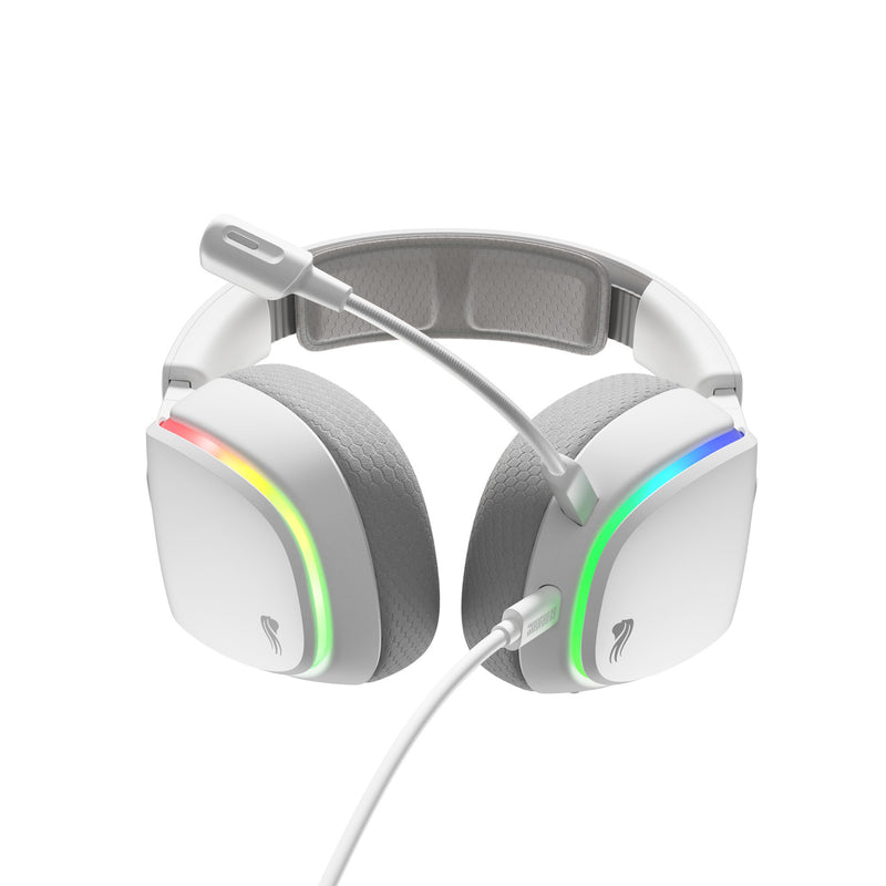 Load image into Gallery viewer, Glorious ghs eternal rgb - stereo rgb gamingheadset over-ear gaming headset (wit, pc, ps5, ps4, switch, usb-c)
