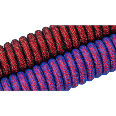 Keychron premium coiled aviator cable, angled kabel (lila, 1,08 meter)