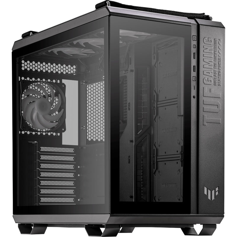 Load image into Gallery viewer, Asus tuf gaming gt502 plus midi tower behuizing (zwart | 2x usb-a | 1x usb-c | tempered glass)
