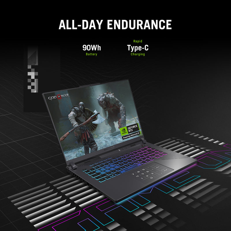 Load image into Gallery viewer, Asus rog strix g16 g614pw-rv006w 16 gaming laptop (grijs | r9 8940hx | rtx 5080 | 16 gb | 1 tb ssd)
