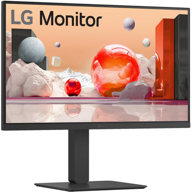 Lg 27ba650 27 monitor (zwart, hdmi, displayport, audio, usb-c)