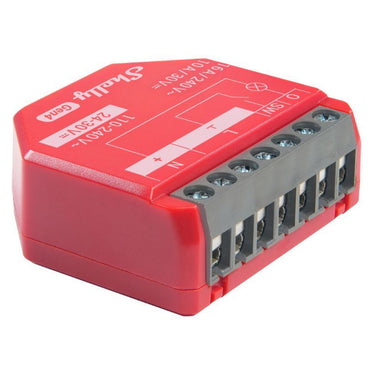 Shelly 1pm gen4 relais (rood, bluetooth, wi-fi)