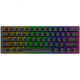 Royal kludge rk61 draadloos mechanisch toetsenbord (zwart, us lay-out (qwerty), 60%, brown switch, rgb, hot swap, 2.4 ghz | usb-c | bluetooth)
