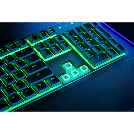Razer ornata v3 x low profile rgb gaming toetsenbord (zwart, us lay-out (qwerty), membraan, 100%)