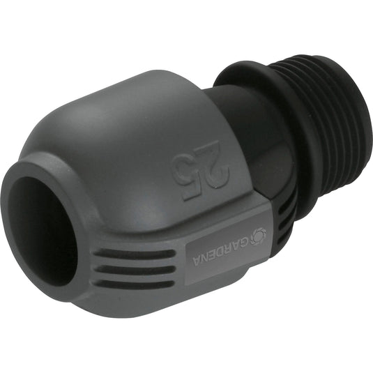 Gardena verbindingsstuk 25 mm x 1 buitendraad (zwart grijs, 2763-20)