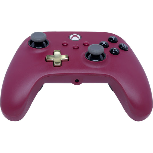 Powera advantage plus bedrade controller voor xbox series x|s - robijn (donkerrood, xbox series x|s, xbox one, pc)