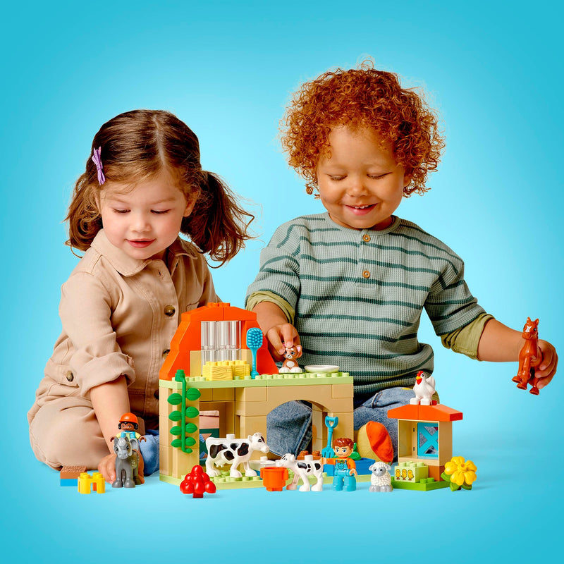Afbeelding laden in galerijviewer, Lego duplo dieren verzorgen op de boerderij - 10416
