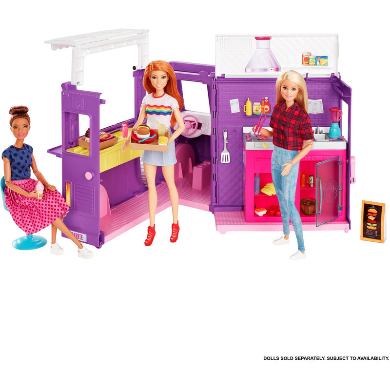Load image into Gallery viewer, Barbie fresh 'n' fun food truck poppen accessoires
