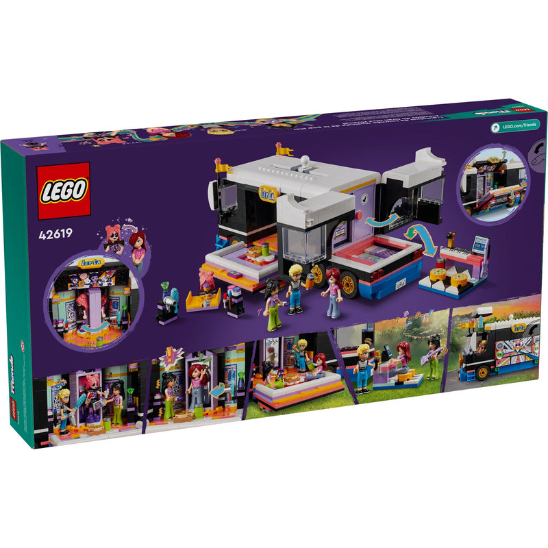 Load image into Gallery viewer, Lego friends - toerbus van popster constructiespeelgoed (42619)
