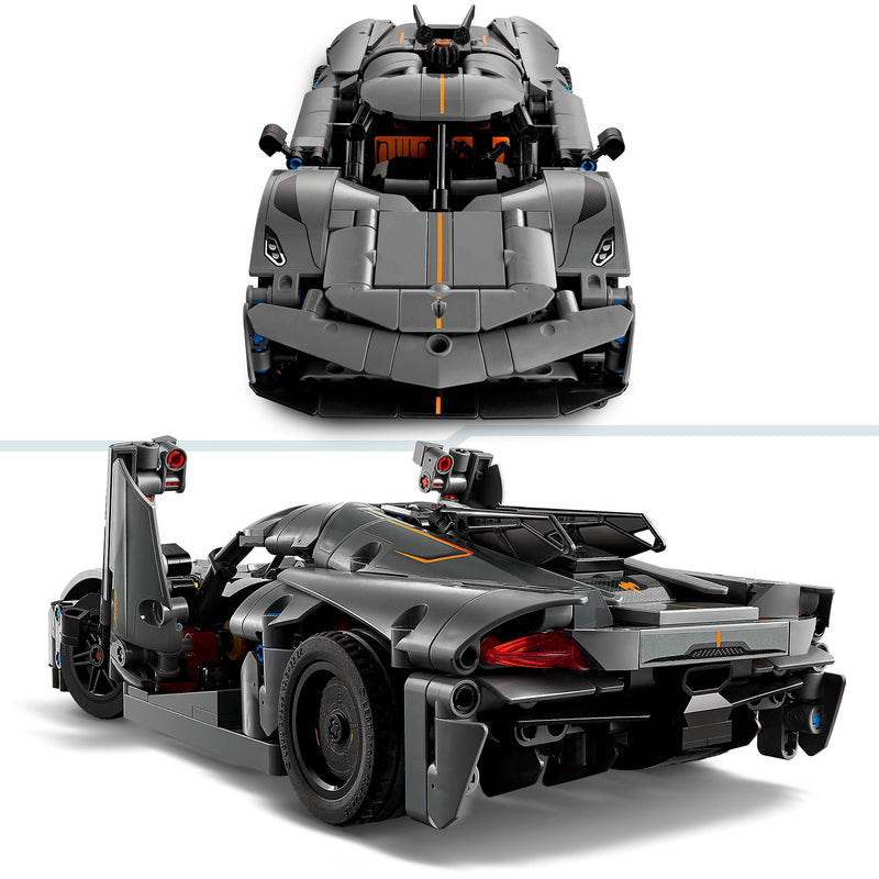 Load image into Gallery viewer, Lego technic 42173 koenigsegg jesko absolut grijze hypercar
