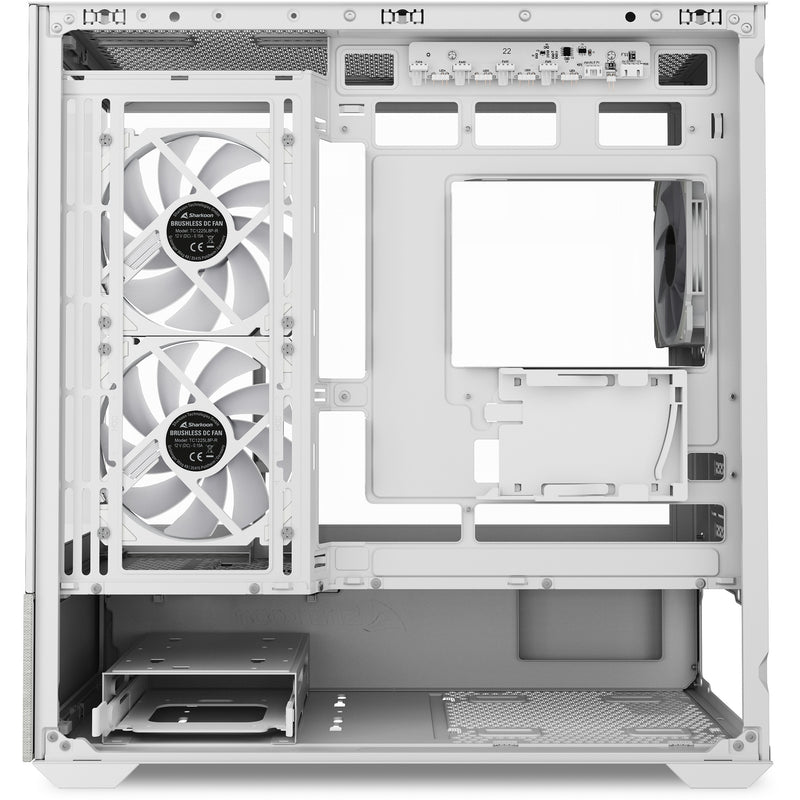 Load image into Gallery viewer, Sharkoon mk7 argb mini tower behuizing (wit | 2x usb-a | 1x usb-c | rgb | tempered glass)
