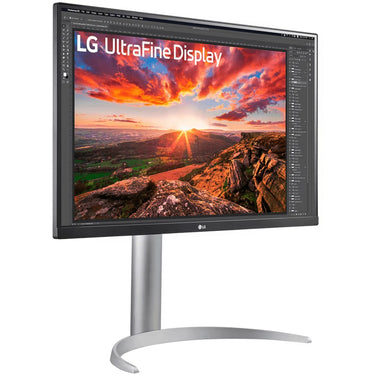 Lg ultrafine 27up850k-w 27 4k uhd monitor (zilver zwart, 2x hdmi, displayport, 2x usb-a, usb-c)