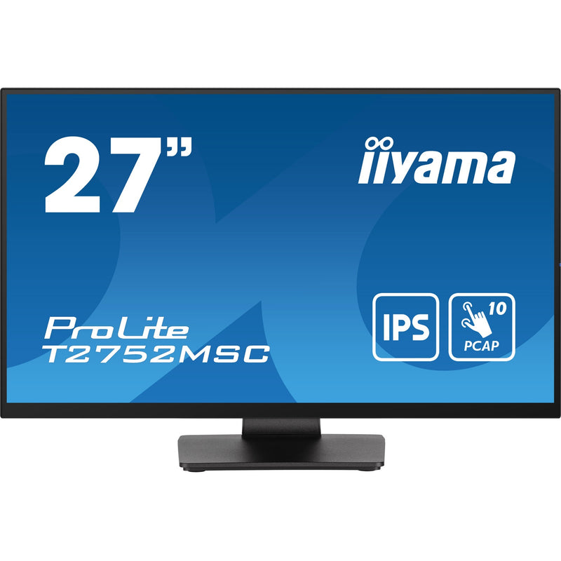 Load image into Gallery viewer, Iiyama prolite t2752msc-b1 27 touchscreen monitor (zwart, hdmi, displayport, 2x usb-a, usb-b)

