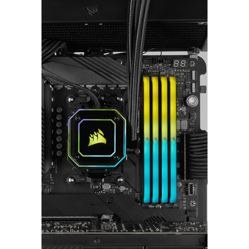 Load image into Gallery viewer, Corsair vengeance rgb rs 16 gb ddr4-3200 (2x 8 gb) werkgeheugen (zwart, cmg16gx4m2e3200c16, xmp 2.0)
