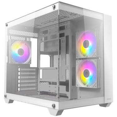 Antec cx800 argb midi tower behuizing (wit | 2x usb-a | tempered glass)