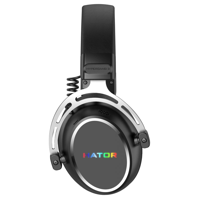 Load image into Gallery viewer, Hator hypergang 3 wireless over-ear gaming headset (zwart, rgb, 2.4ghz bluetooth usb)

