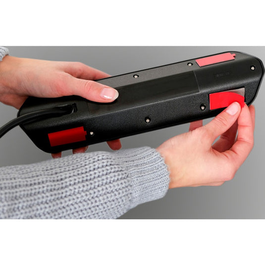 Brennenstuhl ®estilo hoekaansluitdoosstrook met usb laadfunctie 6-weg 4x b eschermend contactdoos 2x euro zilver zwart