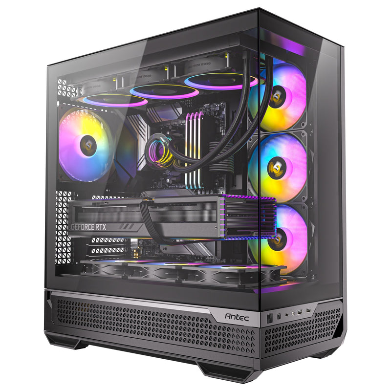 Load image into Gallery viewer, Antec c7 argb midi tower behuizing (zwart | 2x usb-a | 1x usb-c | tempered glass)
