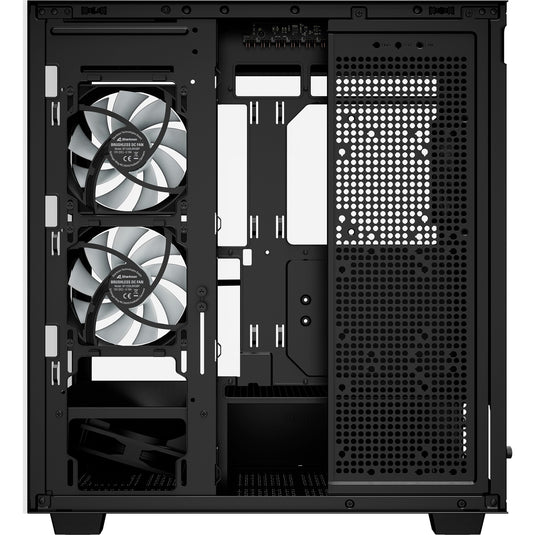 Sharkoon rebel c60 rgb midi tower behuizing (zwart | 2x usb-a | 1x usb-c | rgb | tempered glass)