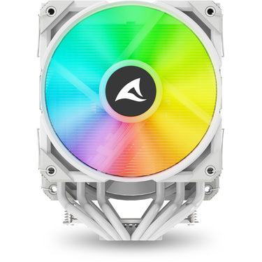 Sharkoon a60 rgb cpu-koeler (wit, 4-pins pwm fan-connector)