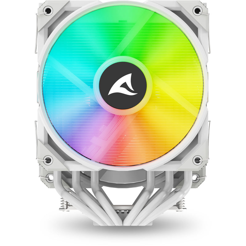 Load image into Gallery viewer, Sharkoon a60 rgb cpu-koeler (wit, 4-pins pwm fan-connector)

