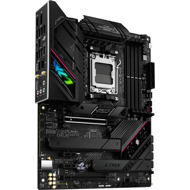 Asus rog strix b650e-f gaming wifi socket am5 moederbord (zwart, raid, 2.5 gb-lan, wi-fi 6e, bt 5.2, sound, atx)
