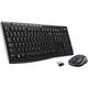 Logitech mk270 draadloze desktopset (zwart, eu lay-out (qwerty), rubberdome)