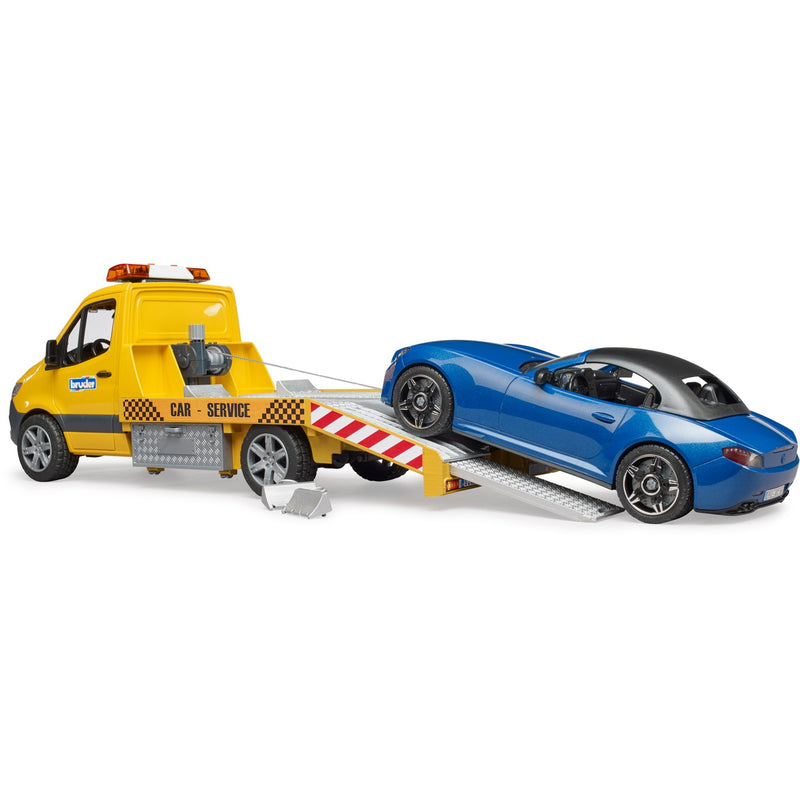 Load image into Gallery viewer, Bruder mercedes benz sprinter auto transport en roadster modelvoertuig (02675)
