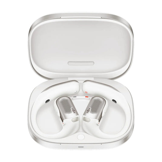 Shokz openfit pro open-ear hoofdtelefoon (wit)