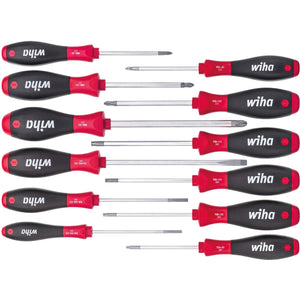 Wiha schroevendraaierset softfinish 41002 (zwart rood)