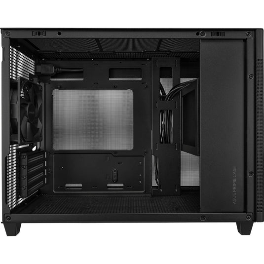 Asus prime ap201 mini tower behuizing (zwart | 2x usb-a | 1x usb-c)