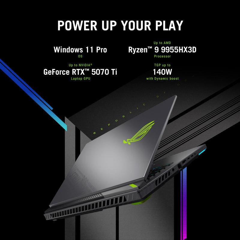 Load image into Gallery viewer, Asus rog strix g16 g614pm-rv112w 16 gaming laptop (ryzen 9 8940hx | rtx 5060 | 32 gb | 1 tb ssd)
