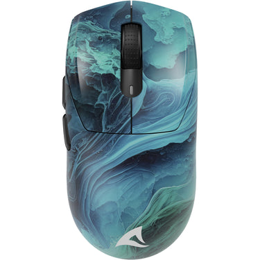 Sharkoon sgm25w gaming muis (turquoise blauw, 12.000 dpi, rgb leds)