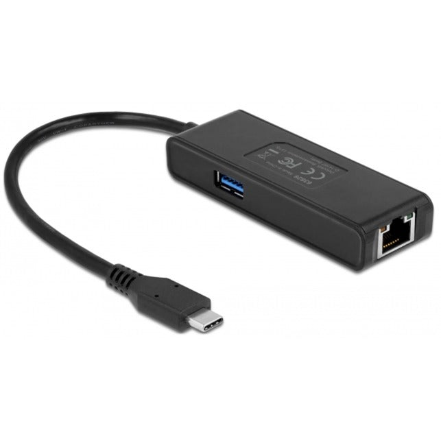 Load image into Gallery viewer, Delock usb-c adapter naar 2,5 gigabit lan met usb-a female (zwart)
