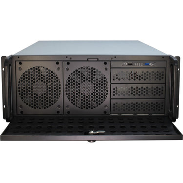 Inter-tech 4u 4129l rack behuizing (zwart | 2x usb-a)