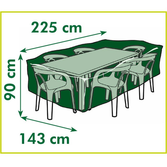 Nature tuinmeubelafdekhoes voor stoelen en tafels afdekking (grijs, 6030602)