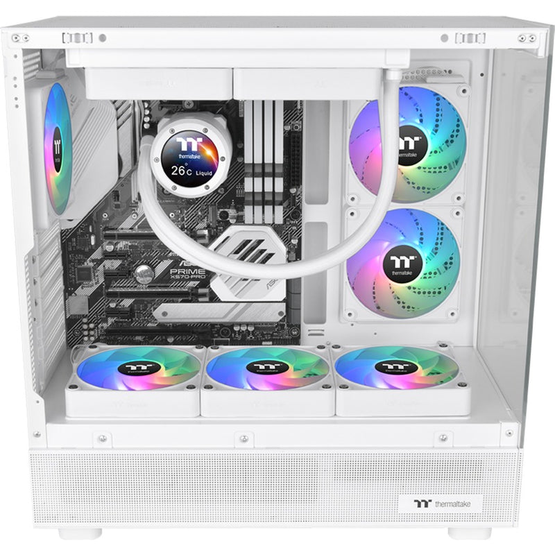 Load image into Gallery viewer, Thermaltake ct120 ex reverse argb sync pc cooling fan snow (3-fan pack) case fans (wit, 3 stuks, 120 x 120 x 25 mm, pwm)

