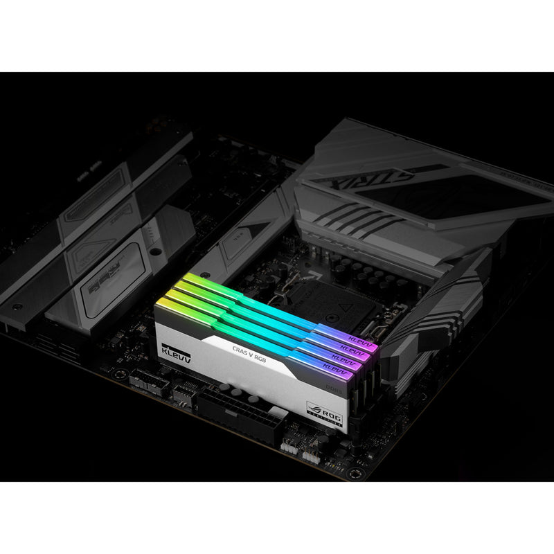 Load image into Gallery viewer, Klevv cras v rgb rog 32 gb ddr5-6200 (2x 16 gb) werkgeheugen (wit, kd5agua80-62b320p, xmp, expo)

