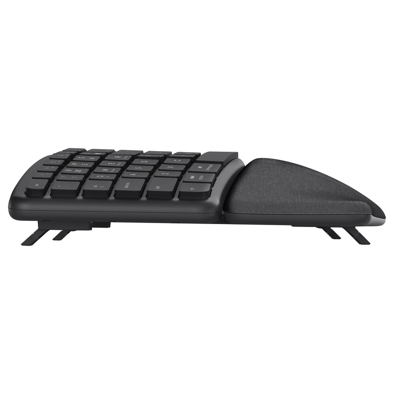Load image into Gallery viewer, Trust keyra ergonomisch draadloos toetsenbord (zwart, us lay-out (qwerty), 100%, 2.4 ghz usb | bluetooth)
