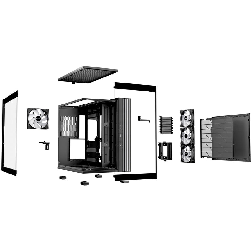 Load image into Gallery viewer, Be quiet! light base 600 lx midi tower behuizing (zwart | 2x usb-a | 1x usb-c | rgb | window)
