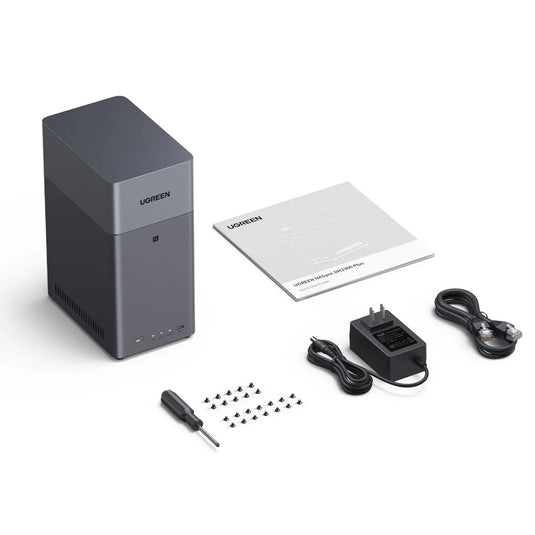 Ugreen nasync dh2300 (grijs, 1gbe, hdmi, usb)