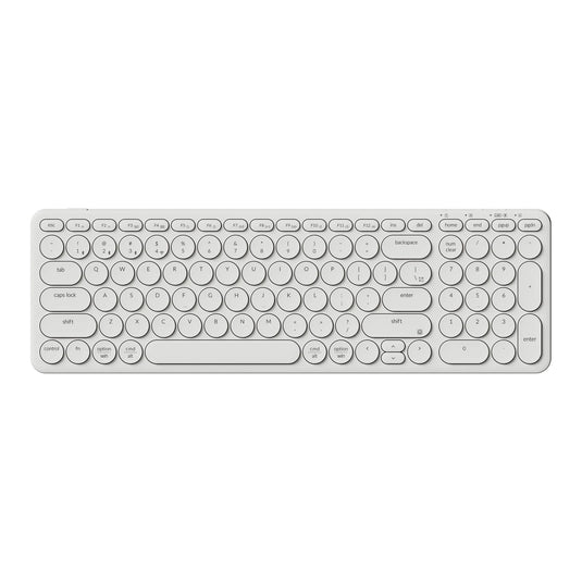 Keychron b4 pro-k8 toetsenbord (wit, us lay-out (qwerty), scissor switches, 96%, abs keycaps, 2.4 ghz | bluetooth | usb)