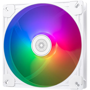 Silverstone vista 140 argb case fan (wit, 140 x 140 x 25 mm, pwm)