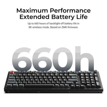 Keychron v5 ultra 8k wireless custom mechanical keyboard (zwart, us lay-out (qwerty), silk pom red, 96%, rgb, hot swap, 2.4 ghz | bluetooth 5.3 | usb-c)