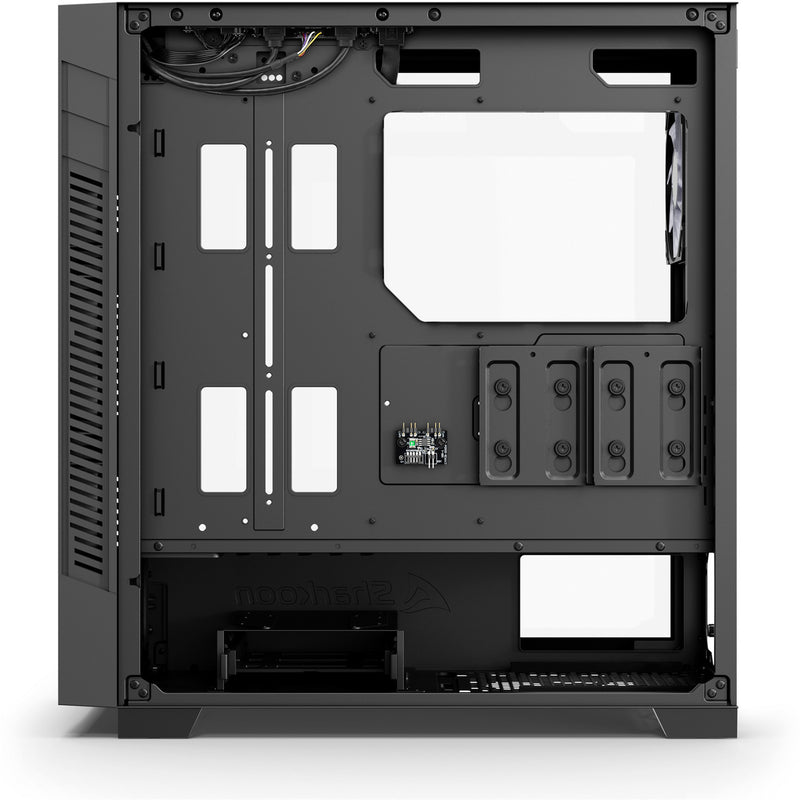 Load image into Gallery viewer, Sharkoon s25-w2 argb midi tower behuizing (zwart | 2x usb-a | 1x usb-c | rgb | tempered glass)
